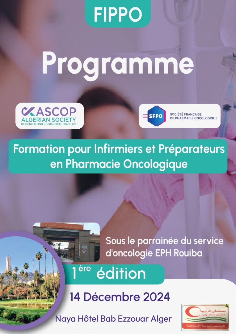 Formation Préparateurs Infirmiers FIPPO - Alger Déc 2024