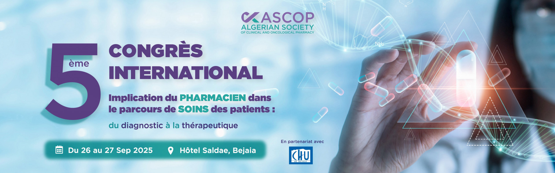 5ème Congrès International - 26 au 27 septembre 2025 Hôtel Saldae